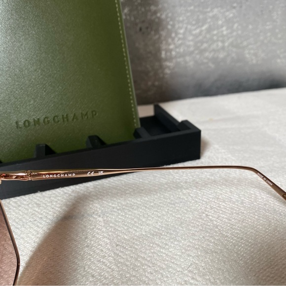 Longchamp Gold Metal Butterfly Sunglasses - Picture 5 of 6